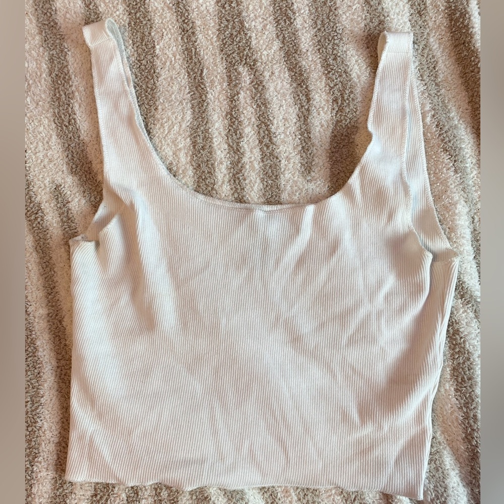 White Forever 21 crop top